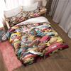 Monkey D. Luffy Cartoon ONE PIECE Bedding Set, Duvet Cover and Pillowcase 3-Piece Set, Holiday Gift for Children and Adults