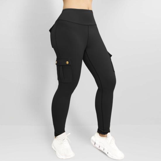 Женские спортивные брюки Брюки для йоги Slim Fit с высокой талией Эластичные быстросохнущие узкие мягкие дышащие однотонные карманы Женские спортивные брюки