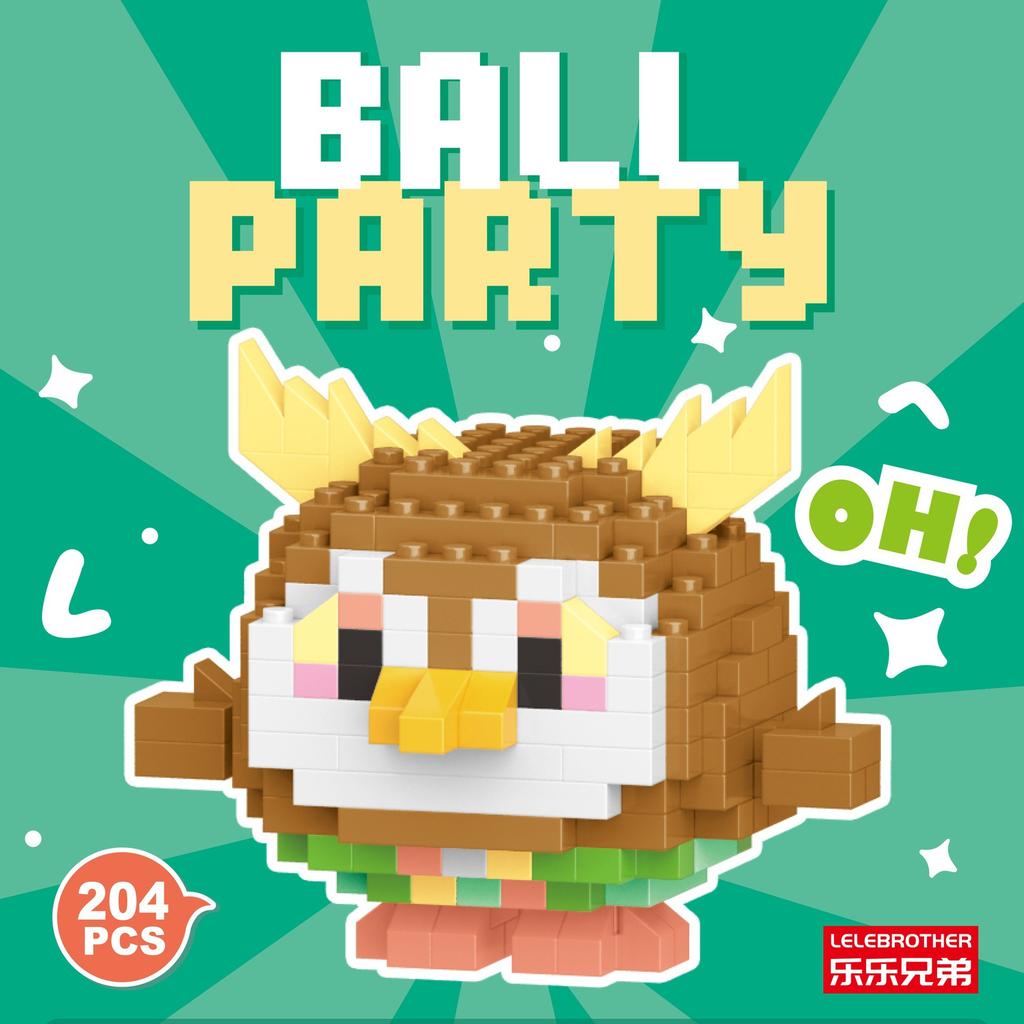 Серия кукол-животных из микрочастиц, строительные блоки, детские сборные игрушки