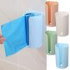 Wall Hanging Nail-Free Garbage Bag Holder Mounted Trash Bag Storage Box Cotton Pad Container for Home Kitchen Bathroom