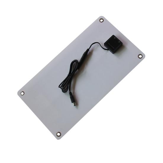 10W 18V/5V Solar Panel Dual USB Direct Current Outdoor Camping Hiking Cycling Power Bank Mobile Phone Emergency Charger Polycrystalline Solar