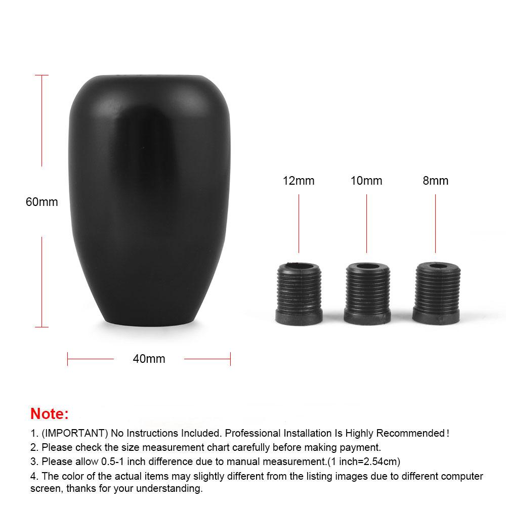 Racing Universal 6 Speed Car Gear Shift Knob Manual Automatic For 8MM,10MM,12MM Gear Shift Lever