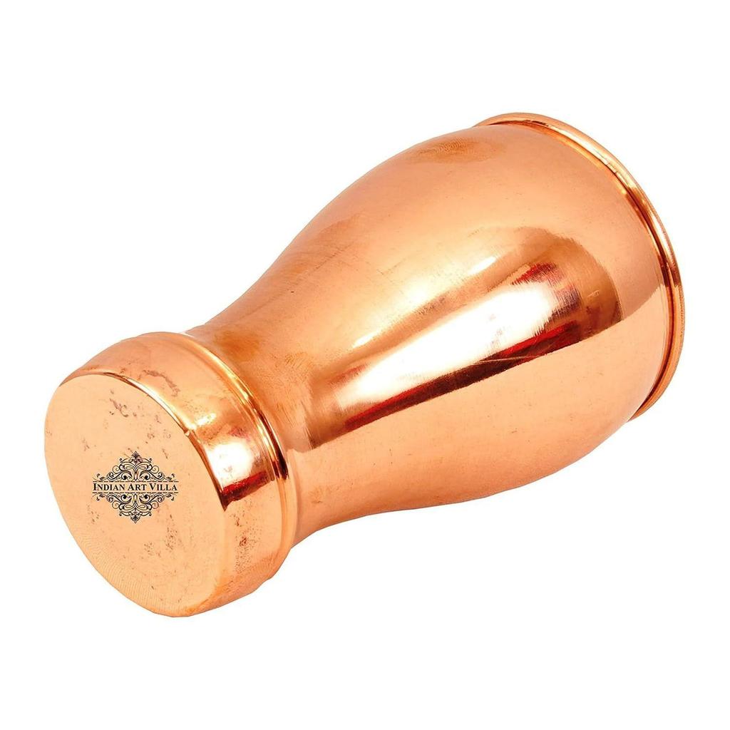 Бокал для вина из чистой меди 5,5" x 3,0" | Вместимость 490 мл | Для пива, вина, коктейлей | Бар, дом, отель, ресторан, набор из 4 штук