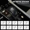 BAIH7 2/5/10pcs 3D Metal Car Emblem Sticker Decor Badge Decal Interior For bmw e46 e39 e90 e60 e30 f10 f11 f20 f30 g20 g30 x1 x3 x5 z4