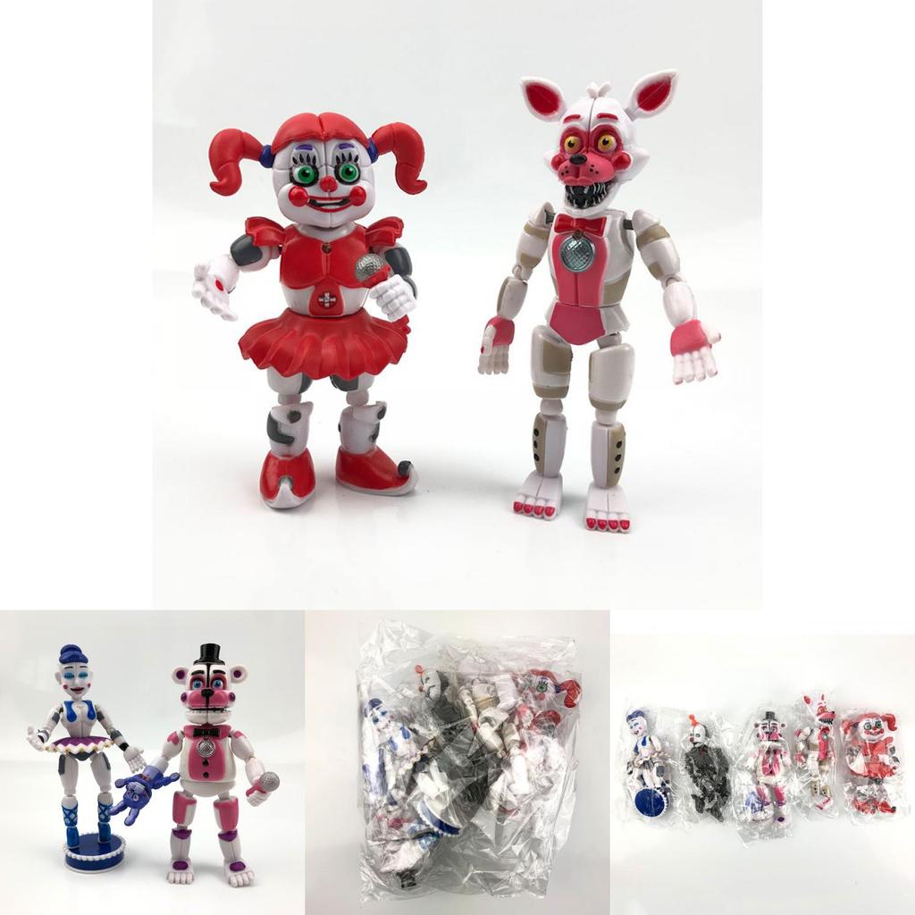 Fnaf Five Nights At Freddys Прочные Светящиеся Фигурки Действия Пяти Уникальных Стилей Для Подарка и Украшения Детей