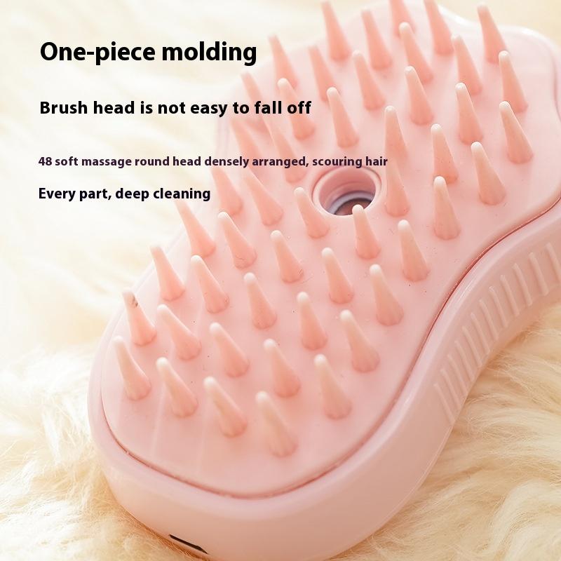 Pet Steam Spray Comb Cat Comb Cute Cat Claw Shape Refillable Liquid Pet Cleaning Massage Bathing Comb Pet Products Accessories