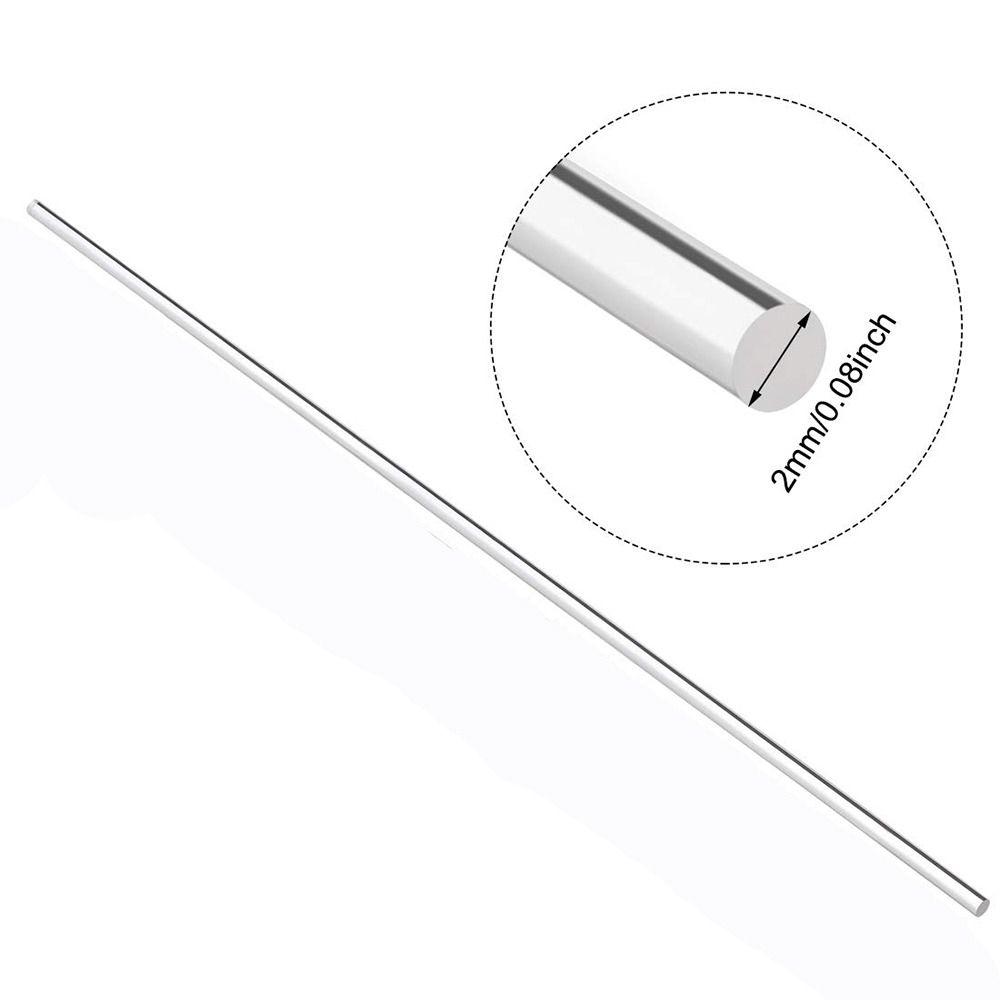 6 шт. прозрачный акриловый круглый стержень диаметром 2 мм, длиной 8 дюймов, аксессуары для декора своими руками, поделки своими руками