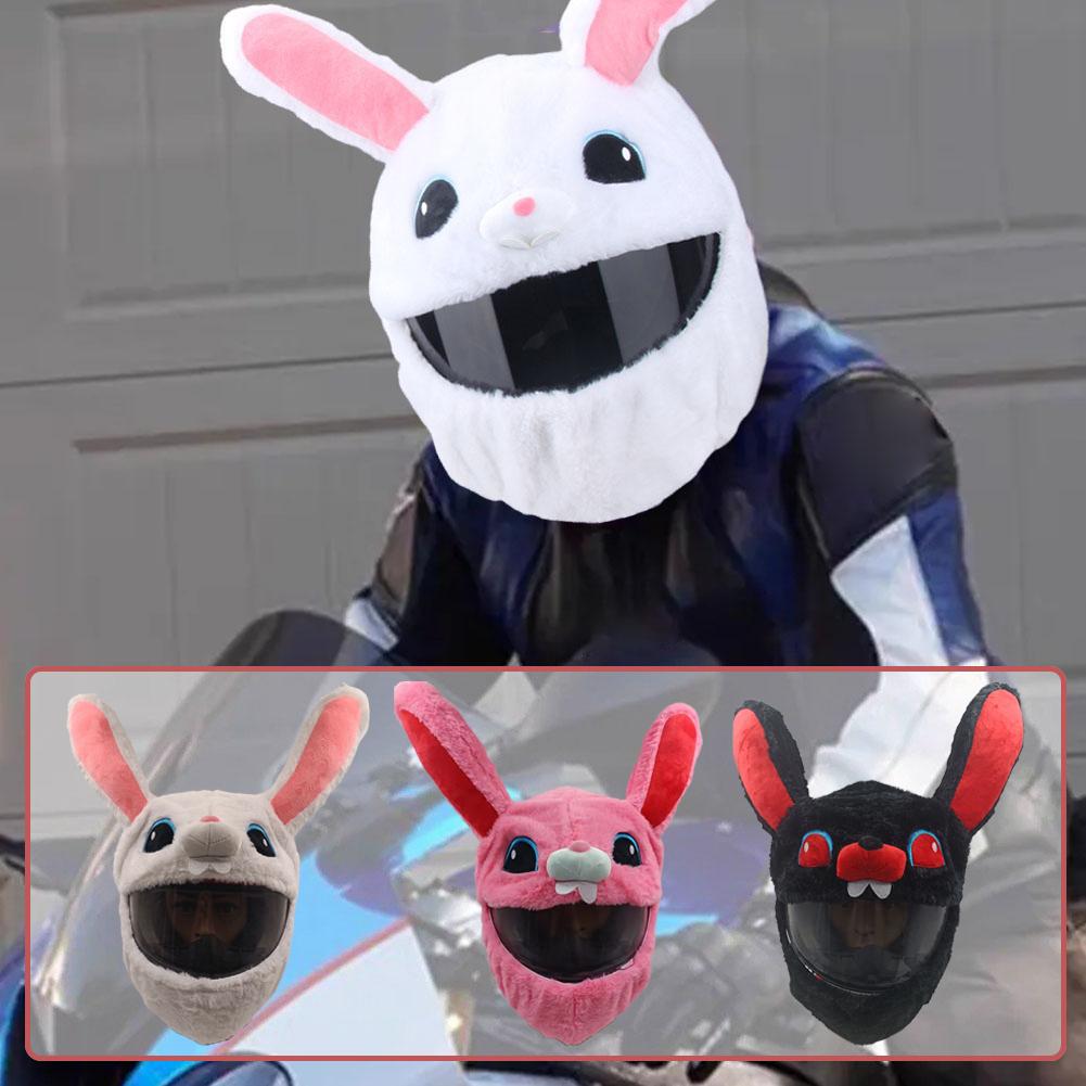 Новый многофункциональный чехол для мотоциклетного шлема, модный мультяшный пылевой зимний забавный защитный шлем, утолщенный плюшевый чехол Windproo A Q2A5