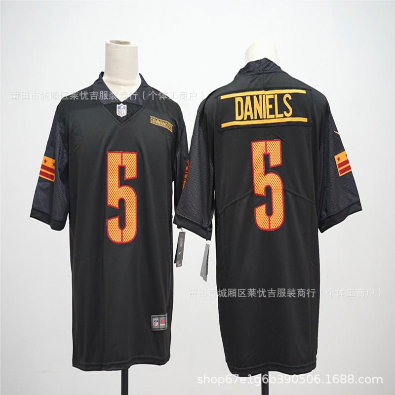 Kids Womens Commanders 5 Daniels Football Jersey Striped Athletic Uniform