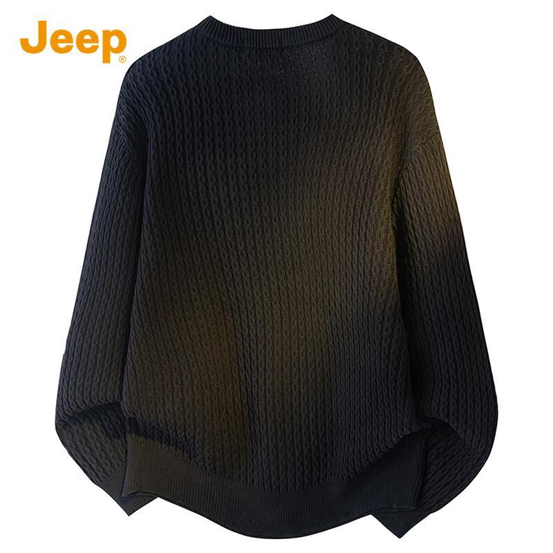 JEEP Men's Pure Cotton Crew Neck Sweater