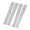 4Pcs Pillar Post Trim Mirrored Finish Weather Resistant Chrome Pillar Post Trim Cover for Crew Quad Extended EXT 1500