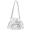 2WAY Drawstring Shoulder Snow Kuromi 129844 [Sanrio] (Fluffy Rabbit)