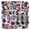 10/50Pcs Horror Black Cat Stickers for Water Bottle Waterproof Vinyl Sticker for Bumper Skateboard Decals Cool Graffiti Decals