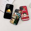 KK-41 One Piece Poster Soft Black Case for iPhone XR 14 15 11 12 13 6 7 8 X XS Pro Max Samsung S22 S23 S21 S24 FE Ultra S8 Plus