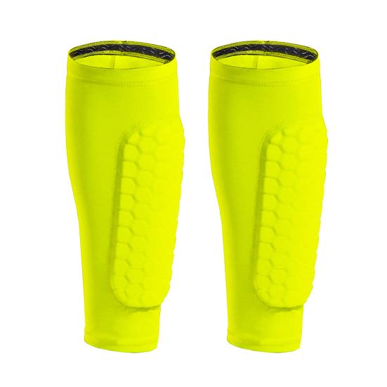 1 Pair Soccer Shin Guards Adults Impact Protection Shin Guards with Honeycomb Pads Anti-Slip Ski Shin Pads for Football Rugby Tennis