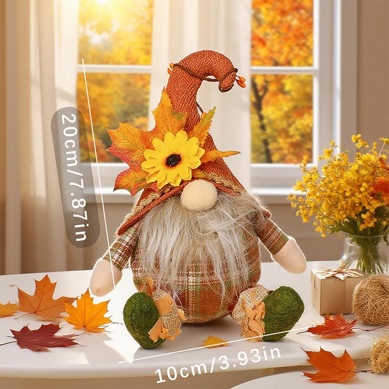 1PC Dolls Hanging Ornaments Doll Pendants Cute Fall Decor Country Style Sunflower Designs Home Decor 23x10cm
