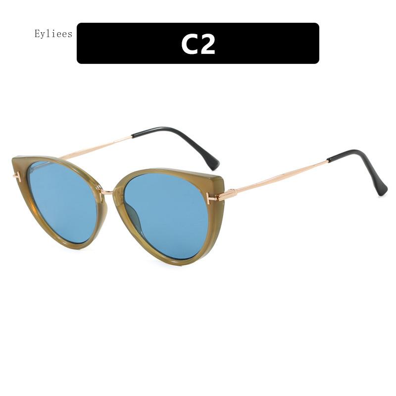 Модные и трендовые солнцезащитные очки «кошачий глаз» с разноцветными роскошными, легкими поляризованными солнцезащитными очками с защитой от ультрафиолета для женщин