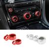 4 шт./компл., алюминиевый сплав, автомобильный кондиционер, ручка регулировки громкости, накладка, подходит для Jaguar XJ 2010-автомобильный интерьер