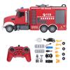 Пожарная машина с дистанционным управлением, разбрызгиватель воды, 11 каналов, звуковой и световой эффект, игрушка для автомобиля с дистанционным управлением