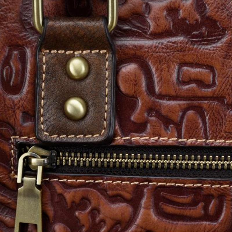 Винтажные сумки из натуральной кожи, женские сумки через плечо и на молнии с буквенным принтом, универсальная сумка-мессенджер