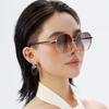 Large Frame Polarized Sunglasses Women'S High-End Sunglasses Women'S Tide Outdoor Driving Glasses