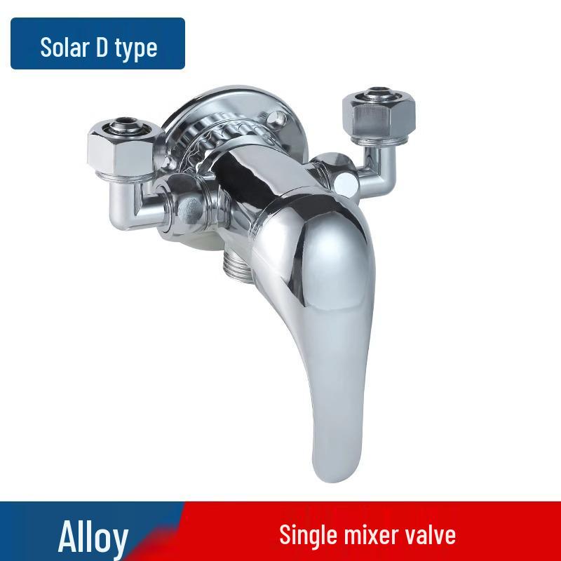 Exposed Shower Mixer Valve with Hot/Cold Faucet and Shower Head for Solar Heaters