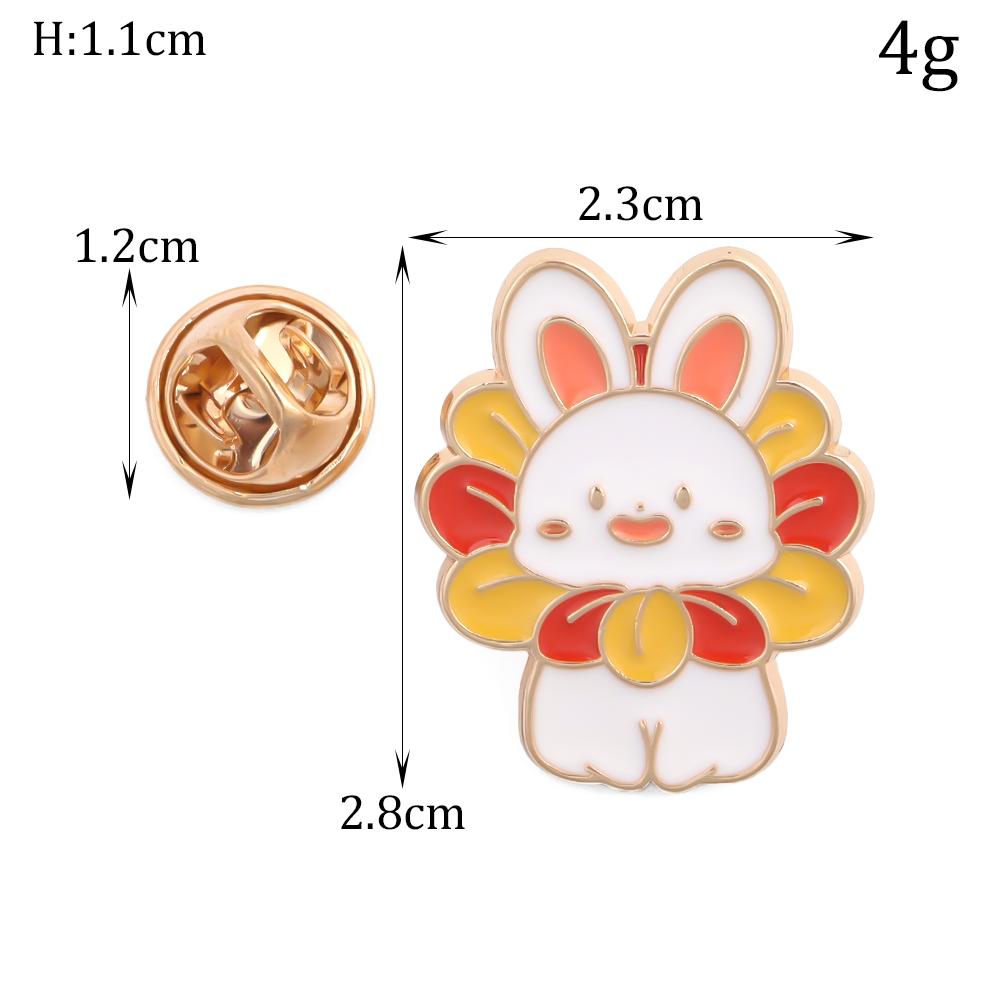 1/4 шт. Брошь в виде карпа кои и кролика, мультяжный значок с целующимися кроликами, милая брошь-корсет для свитера, платья, школьной сумки