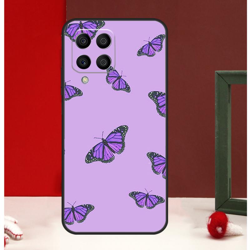 Фиолетовый эстетичный чехол для Samsung Galaxy M54 M34 M14 M35 M56 M12 M06 M32 M52 M55 M15 M11 M13 M16 M36 M31 M53