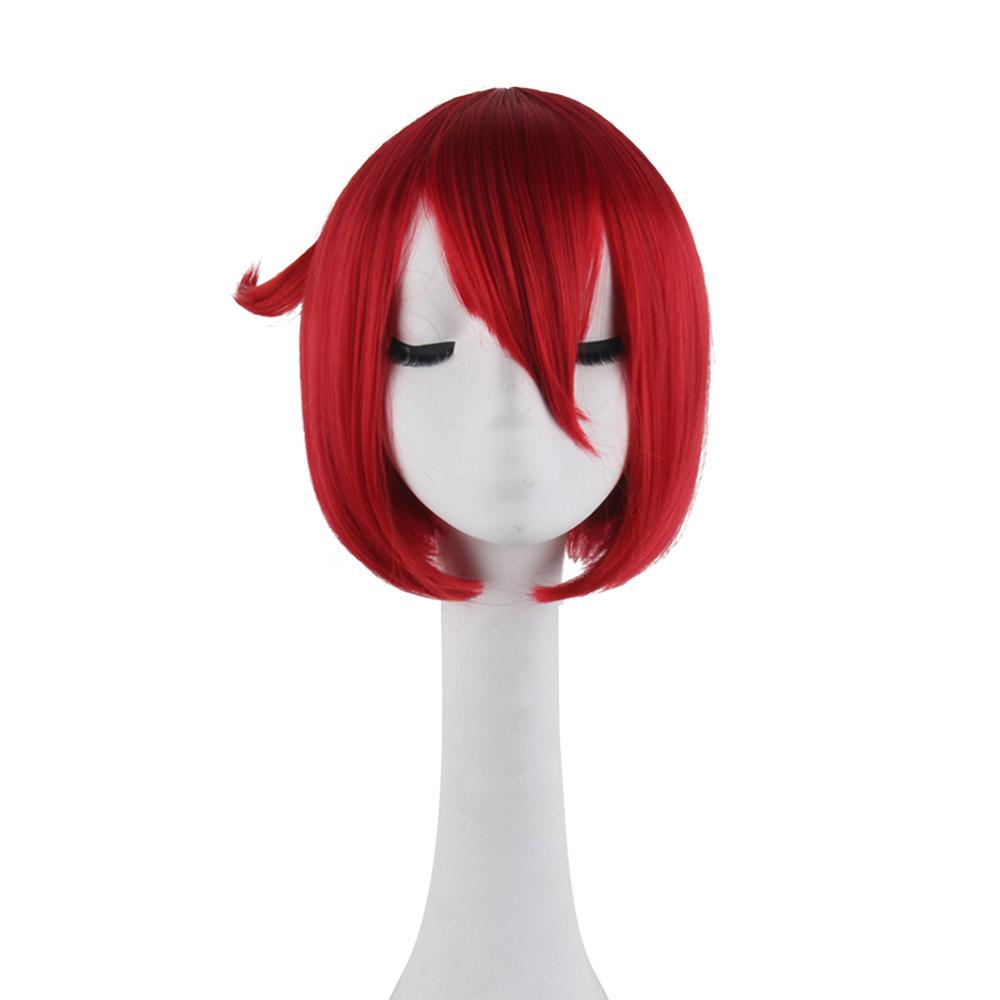 Cells at Work Red Blood Cell Cosplay Wig Anime Haijime Isayama Original Shape ReverseShort Red Hair for Cosplay