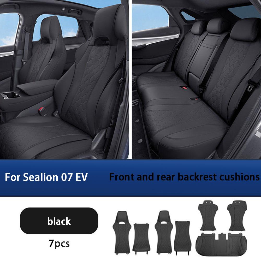 Для BYD Sea Lion 07 EV Чехол на сиденье Четыре сезона Универсальный Полупакет Кожаный чехол на сиденье Аксессуары для интерьера автомобиля