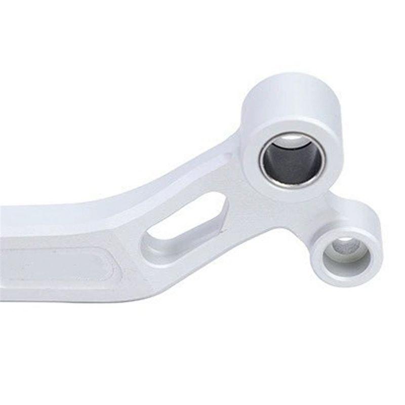 Motorcycle Folding Gear Shift Lever For 250SR SR250 Adjustable Length Replacement Accessories (Silver)