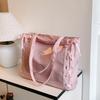 Girls' Satin Tie Bowknot Ita Bag Transparent Badge Goods Pain Bag Shoulder Bag Two-Dimension Itabag Anime Versatile