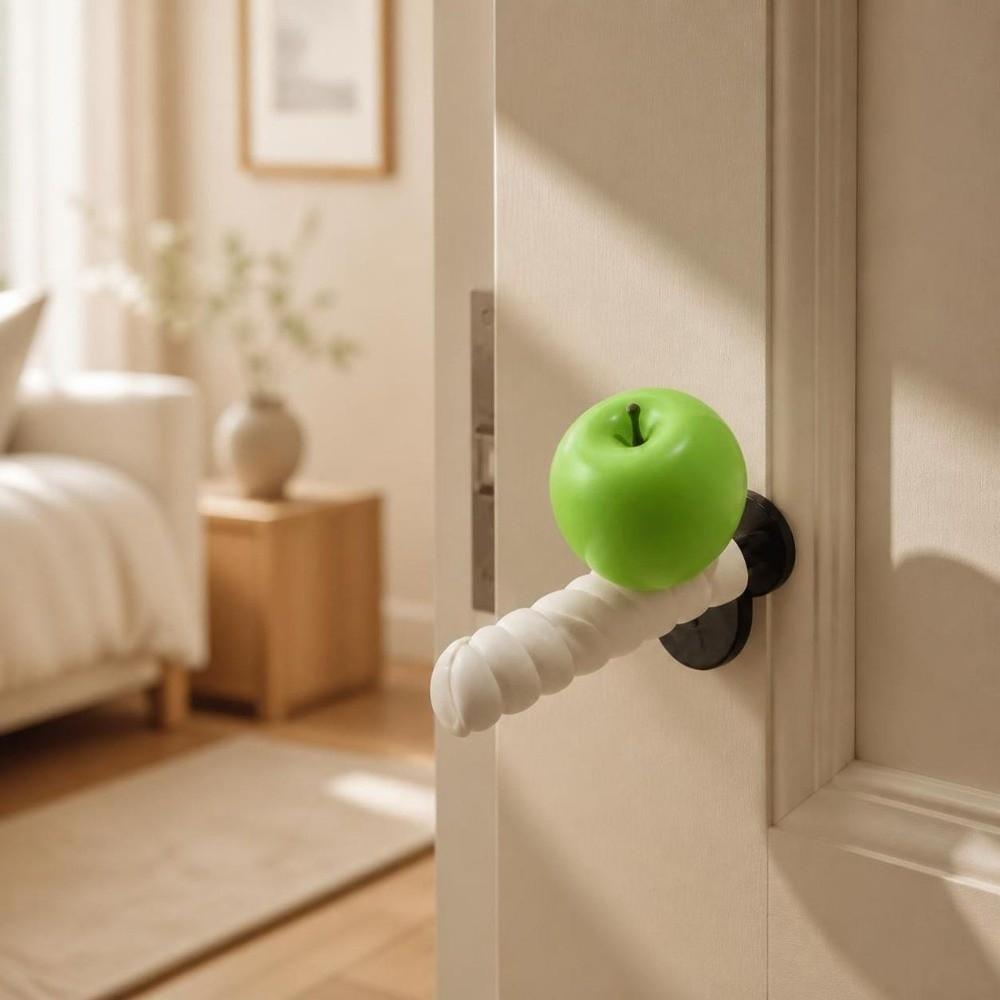 Anti-Collision Xmas Doorknob Cover Love Heart Christmas Decorations Bathroom Door