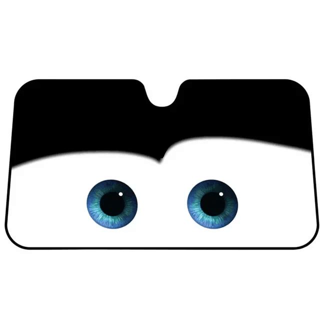 Cool Your Car Instantly Funny Eyes Windshield Shade Sunshade Blocks UV Rays and Folds for Easy Storage Accessories amabilis Updated