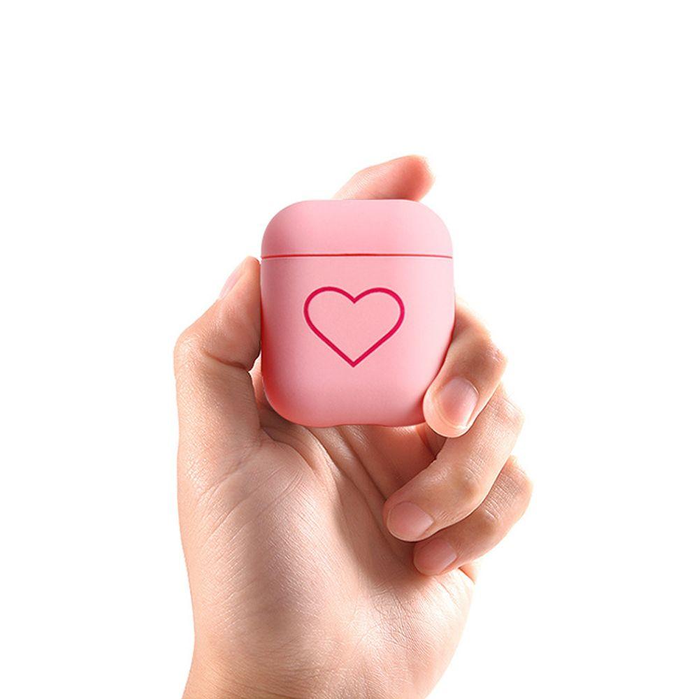New Matte Couples Love Heart Hard PC Case For Apple Airpods Protective Cover