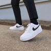 Кроссовки Air Force 1 Low '07 Бело-черные шагреневая кожа