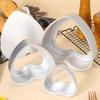 Heart Shaped Cake Pan Aluminum Alloy Fast Heat Conduction Baking Mold Tool for Weddings Parties Family Valentines Day Heart Shaped Cake Tin