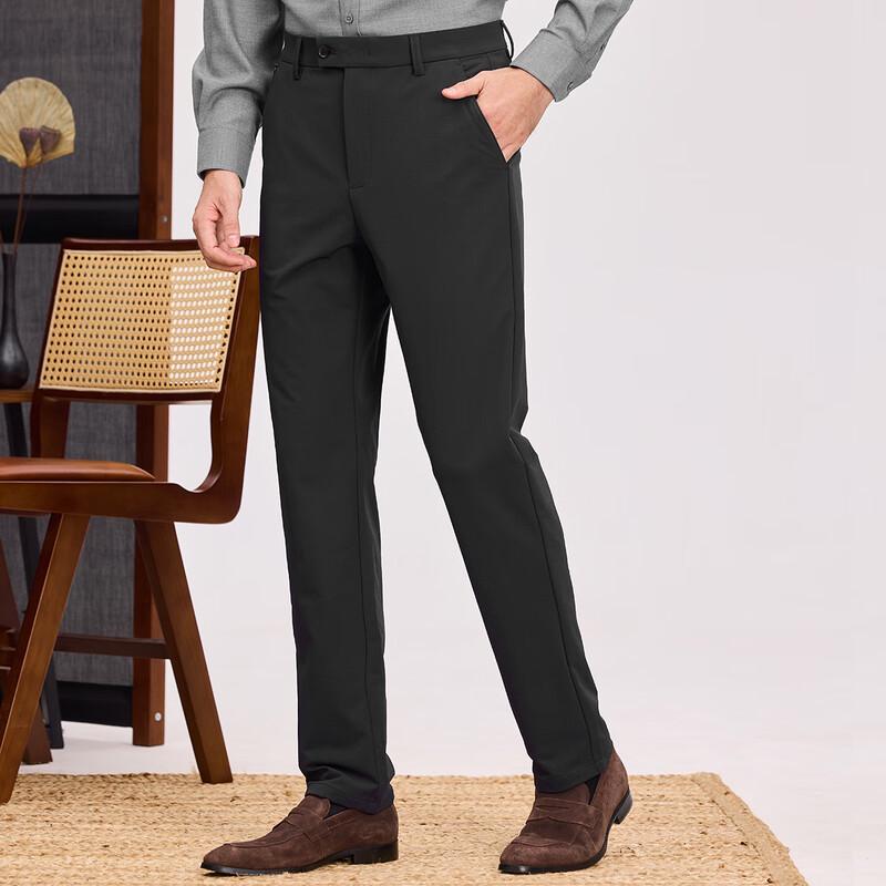 Shanshan Men's Thickened Four-Way Stretch Straight-Leg Casual Pants