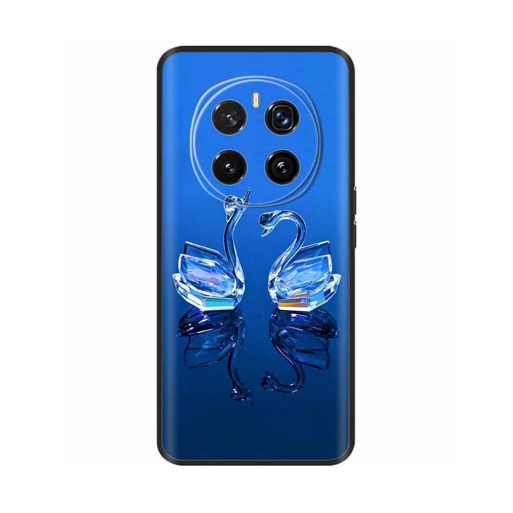 Phone Cases for Honor Magic7 Pro 5G Case Protector Heart Painted Soft Silicon TPU Bumper for Honro MAGIC 7 7Pro Cover Magic7Pro