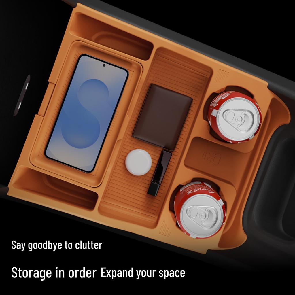 Силиконовый двухслойный ящик для хранения для отделки отсека консоли Xiaomi YU7