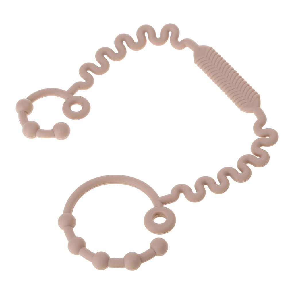 Food Grade Silicone Teether Hold Cup Catcher Toy Seat Belts Drinking Cup Holder Strap for Pushchair High Chair Car Seat