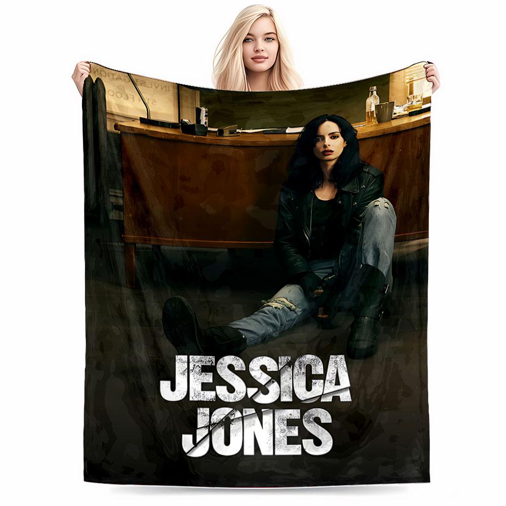 Jessica Jones on Dark Blanket for all seasons blanket lunch break throw gift