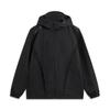 Li Ning CF Comfort Casual Simple Loose Hooded Water-Resistant Windbreaker Men Outerwear Black AFDV349-4