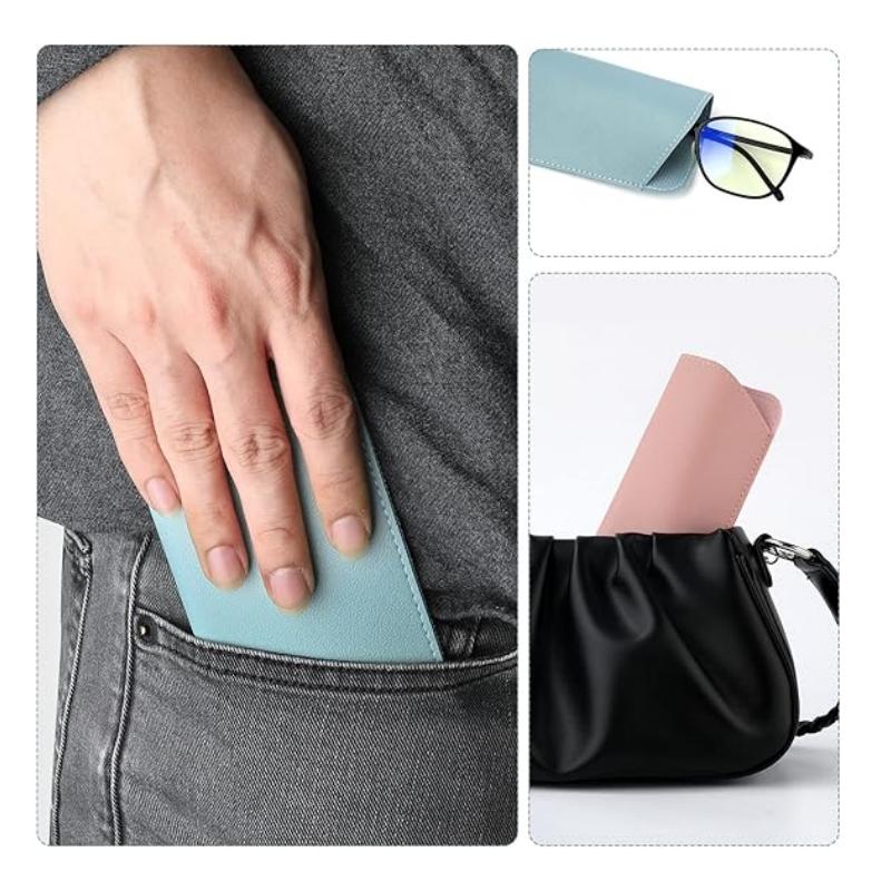 Портативный однотонный футляр для очков из искусственной кожи, держатель для очков, коробка для очков для чтения, коробка для солнцезащитных очков