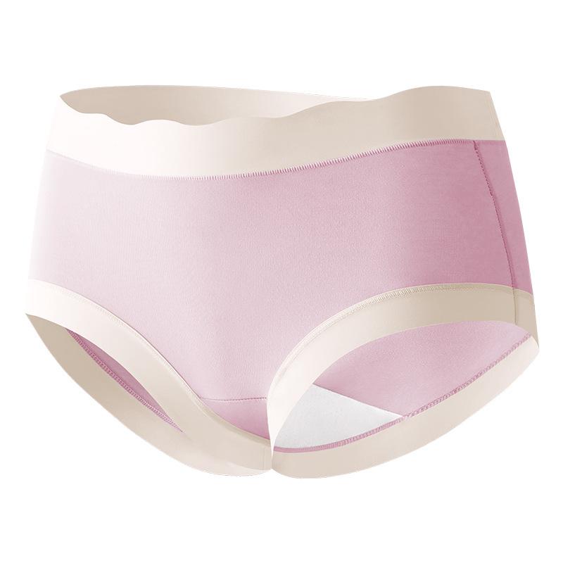 Simple Women's Traceless Underwear Large Women's Traceless Mid Waist Underwear Pure Cotton Summer