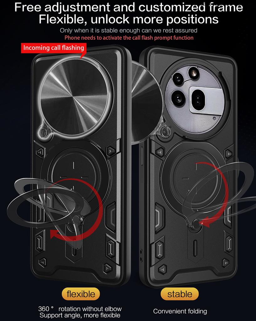 Вращающаяся защита объектива камеры Funda для Nothing Phone 3A Pro Чехол для Nothing Phone 3A Pro 5G Чехол Магнитное кольцо Подставка Держатель Чехол