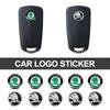 NADH5 10mm Car Remote Key Sticker Aluminum Emblem Decal For Skoda Enyaq A7 Octavia Kodiaq Fabia Superb Rapid Kamiq Karoq Derivati Yeti