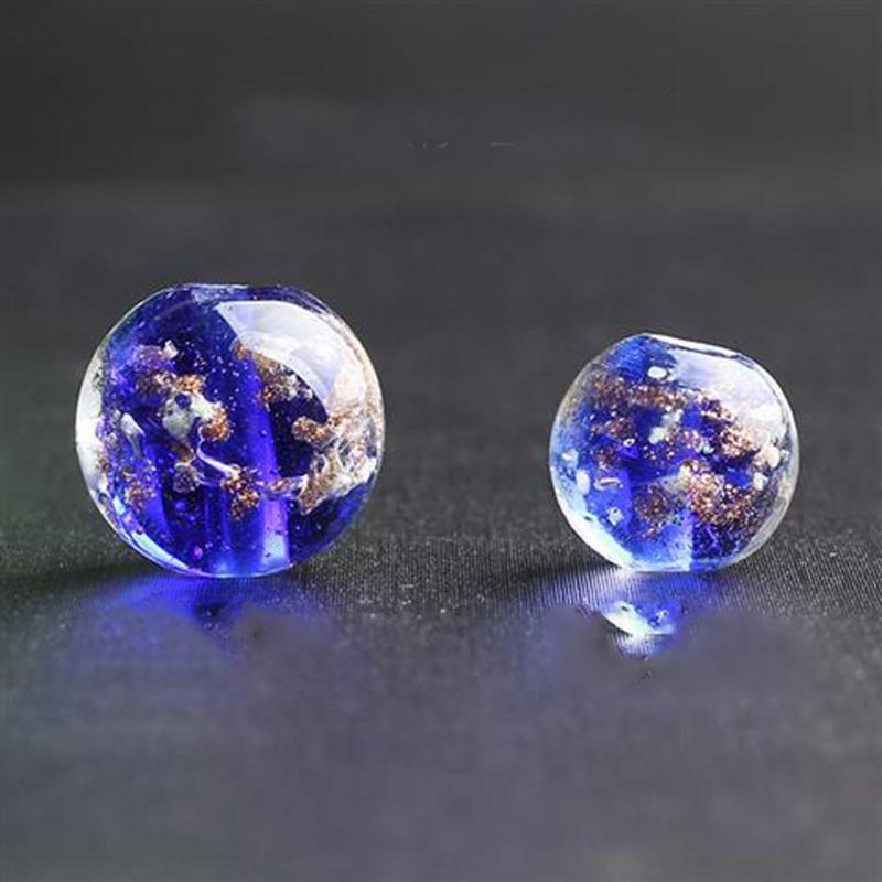 20pcs 10 12mm Bracelet Material Loose Bead DIY Crystal Glass Beads Handmade Accessories Transparent Luminous Round Bead Beads