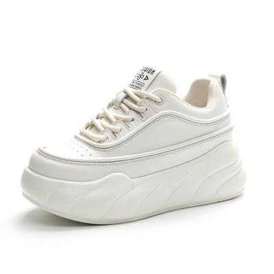 Новые женские туфли на плоской платформе из натуральной кожи 6,5 см, осень-зима 2025, новые, на толстой подошве, удобные, универсальные, повседневные полусапожки