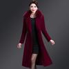Зимний теплый женский плащ, шерстяная толстая женская длинная ветровка, тонкая однобортная женская верхняя одежда